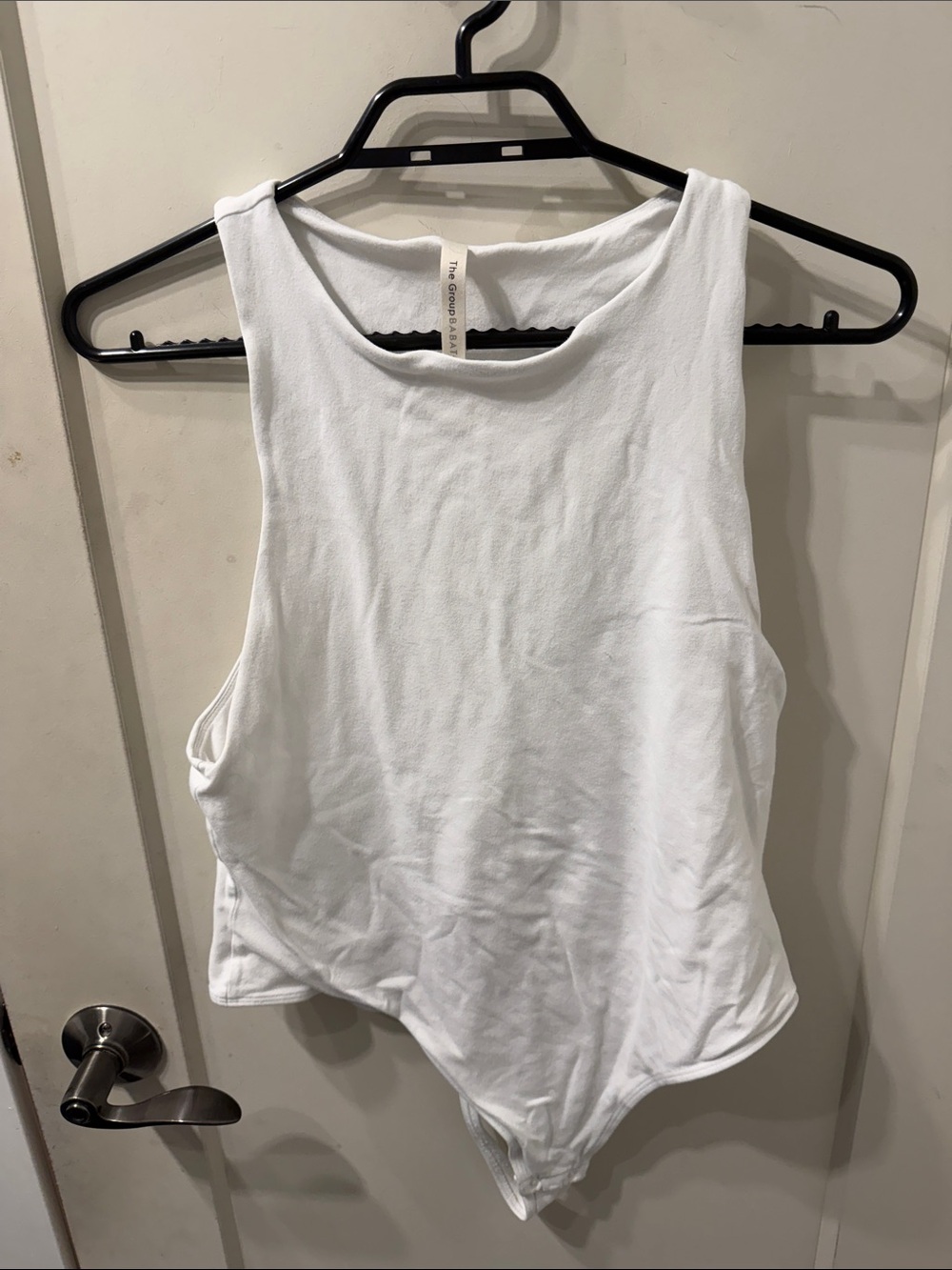 Aritzia Babaton white smooth tank Bodysuit